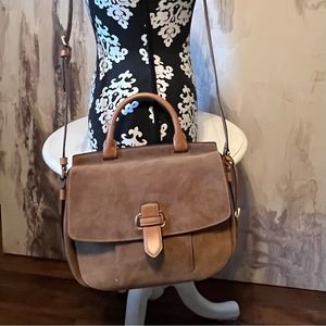 NWOT Michael Kors Brown Crossbody Messenger Bag with Gold Hardware